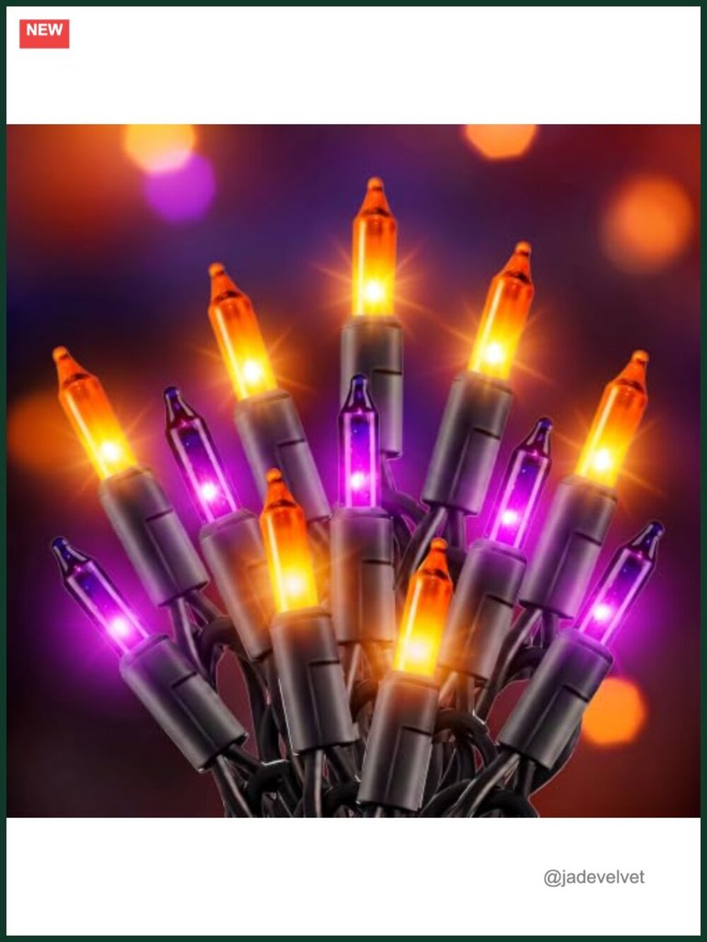 20FT Outdoor String Lights for Halloween Decorations with 100 Incandescent